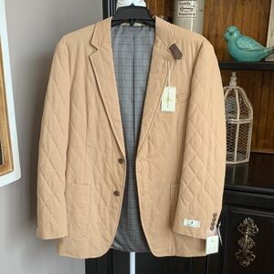 New With Tags Tan Quilted Blazer